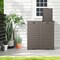 Costway 2 PCS 31 Gallon Outdoor Trash Can Waste Bin with Dual Lid & Pull-out Drawer Backyard Coffee/Black